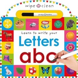 Wipe Clean: Letters (Wipe Clean Learning Books) by Roger Priddy- Board book
