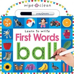 Wipe Clean: First Words  by Roger Priddy- Boardbook