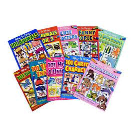 How to Draw 101 (10 Book Box Set) Easy Step-by-Step Drawing- Paperback How to Draw 101 (10 Book Box Set) Easy Step-by-Step Drawing- Paperback