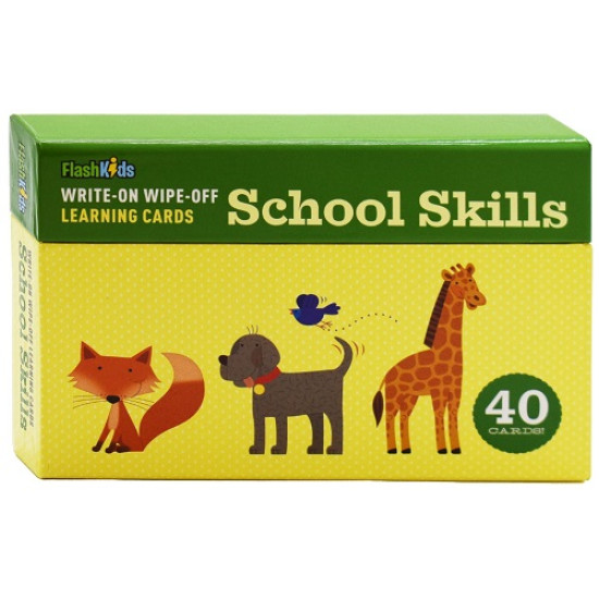 School Skills (Write-on Wipe-off Learning Cards) by Catusanu, Mircea (Ilt) -Flashcards