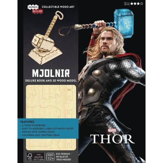 IncrediBuilds: Marvel: Thor Deluxe Book and Model Set  by Joshua Sky-Hardcover 