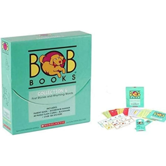 Bob Books-Collection 6, First Stories and Rhyming Words by Lynn Maslen Kertell- Paperback –Box set 