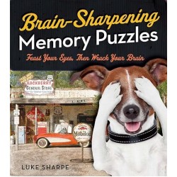 Brain-Sharpening Memory Puzzles: Test Your Recall with 80 Photo Games by Luke Sharpe - Paperback
