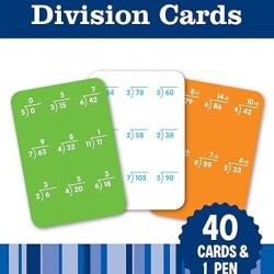 Write-On Wipe-Off Division Cards