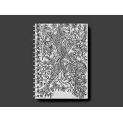 A5 SPIRAL RIMMED JOURNAL WITH HAND ILLUSTRATED PATTERNS