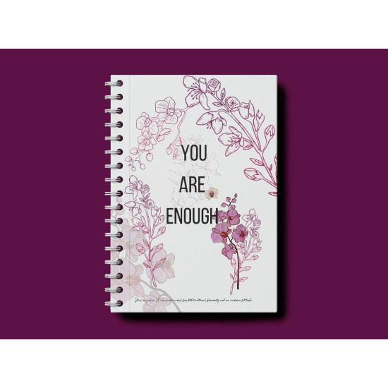 A5 SPIRAL RIMMED JOURNAL WITH HAND ILLUSTRATED PATTERNS