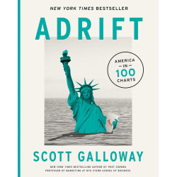 Adrift: America in 100 Charts by Galloway, Scott-Hardcover