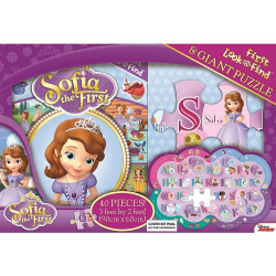 My First Look & Find Book and Shaped Puzzle Disney Jr. - Sofia The First