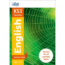 Letts KS3 Sucess English Revision Guide (Age 11-14) by Nick Barber Paperback