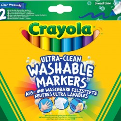 Ultra clean Washable Assorted Markers x12