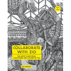 Collaborate with Zio: The Artist's Sketchpad, Coauthored and Colored by YOU by Zio Ziegler - Paperback