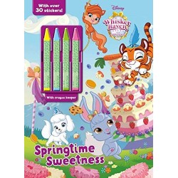 Springtime Sweetness Coloring Book with Crayons (Disney Whisker Haven Tales with the Palace Pets)