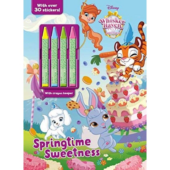 Sprintime Sweetness Coloring Book with Crayons (Disney Whisker Haven Tales with the Palace Pets)
