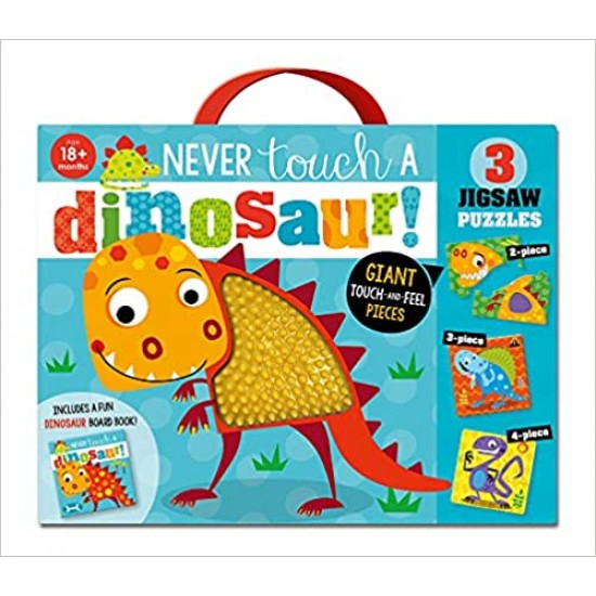 Never Touch a Dinosaur (Book and Puzzles) by Make Believe Ideas Ltd, Rosie Greening - Board book