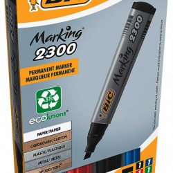 Bic Permanent Marker, Assorted Colors, Pack of 4