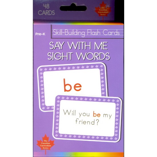 Say with Me Sight Words Skill-Building Flash Cards (Canadian Curriculum Press)