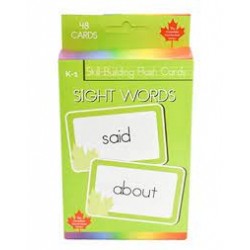 Sight Words Skill Building Flash Cards (Grade K-1, Canadian Curriculum Seires)