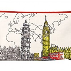 London Big Ben Handmade Pouch by Galison 