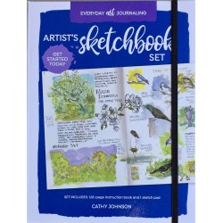 ARTIST'S SKETCHBOOK SET: Everyday Art Journaling by Cathy Johnson - Hardback