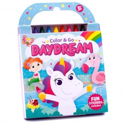 Daydream Coloring Book with Crayons (Color & Go)