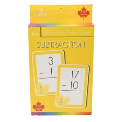 Subtraction Skill Building Flash Cards (Grade K-2, Canadian Curriculum Series) by Flowerpot Press