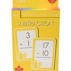 Subtraction Skill Building Flash Cards (Grade K-2, Canadian Curriculum Series) by Flowerpot Press