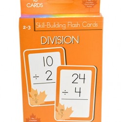 Division Skill Building Flash Cards (Grade 2-3, Canadian Curriculum Series) by Flowerpot Press