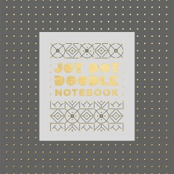 Jot Dot Doodle Notebook (Gray and Gold) by Rogge, Robie