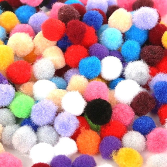 Multi coloured pompom Multi coloured pompom
