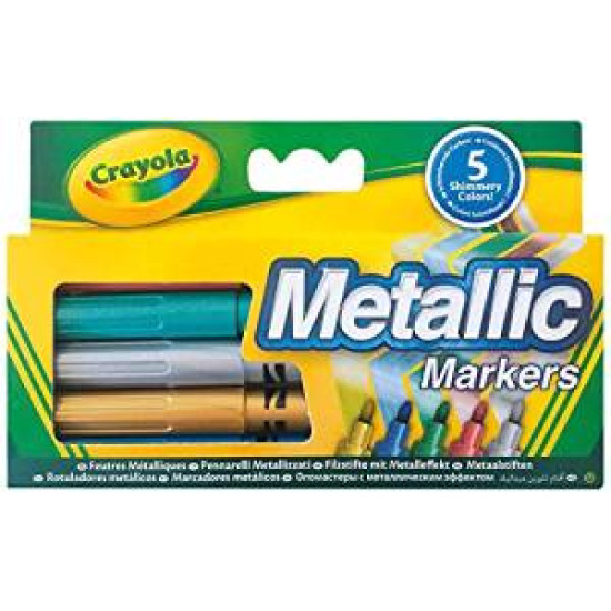 Metallic Markers- X 5 by Crayola Metallic Markers- X 5 by Crayola