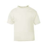 Cream Unbranded Short Sleeve T-Shirt