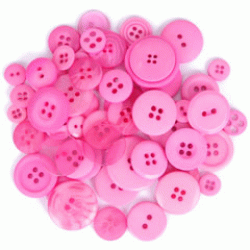 Assorted Craft Buttons- Light Pink