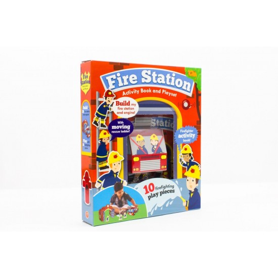 Fire Station Activity Book and Playset