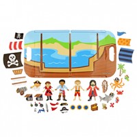 Magnetic Play Set Pirate