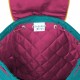Quilted Backpack Owl Teal