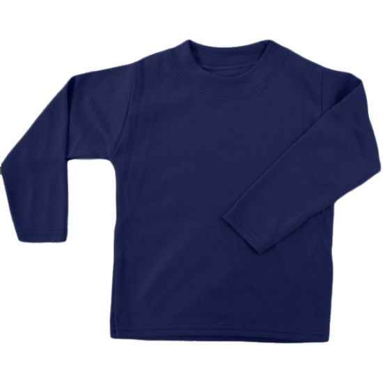Navy Unbranded Long Sleeve T-Shirt Navy Unbranded Long Sleeve T-Shirt